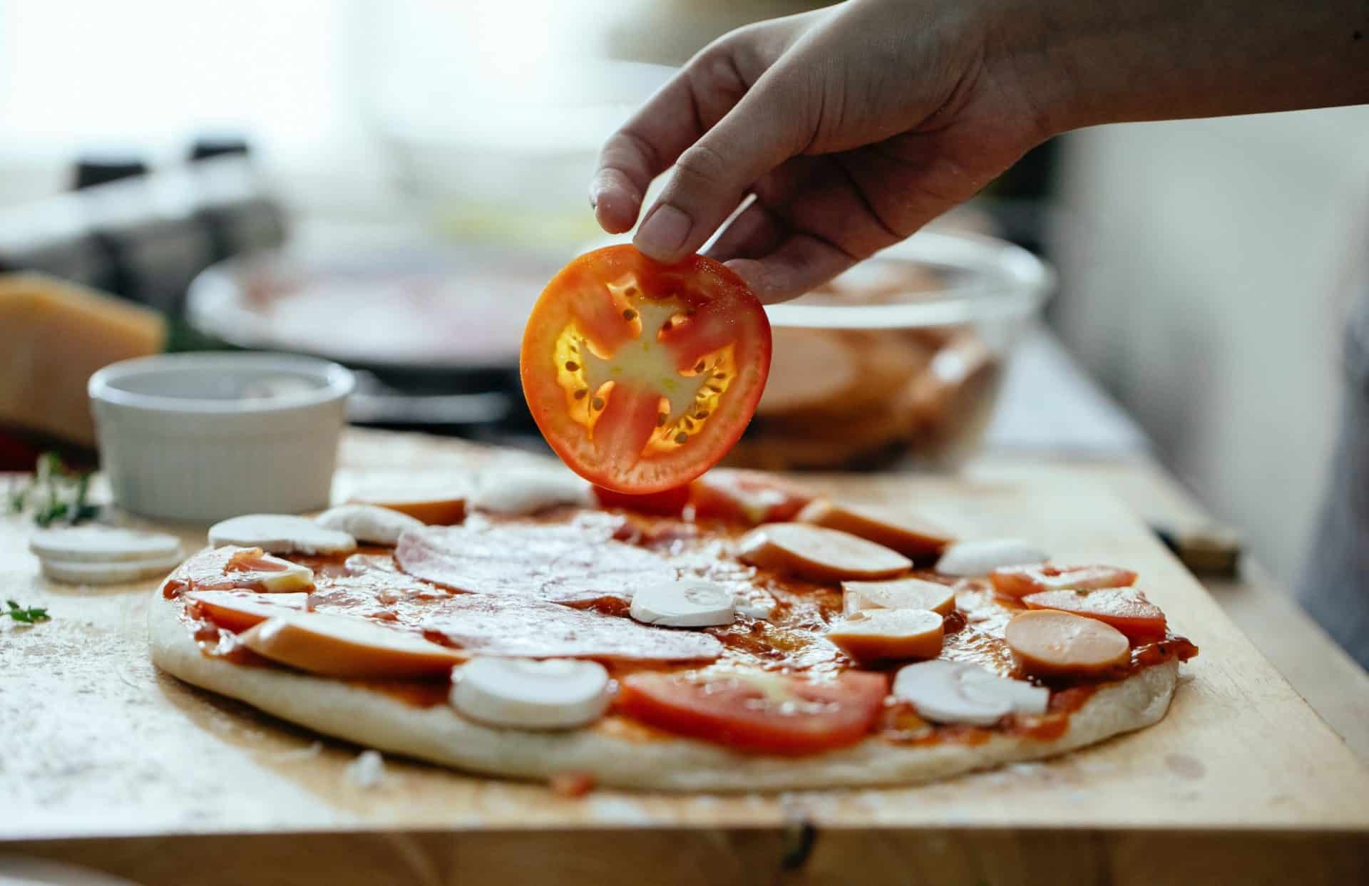 Making a cheese pizza