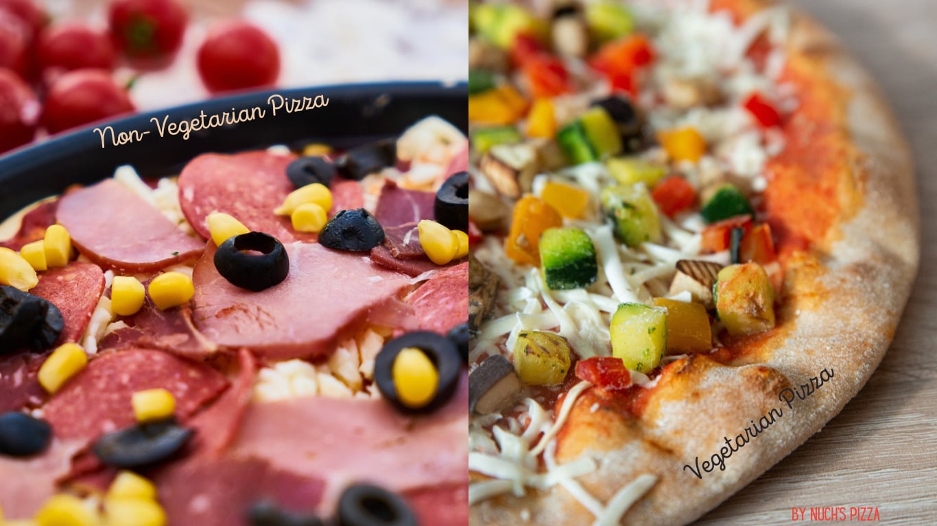 Different pizza toppings