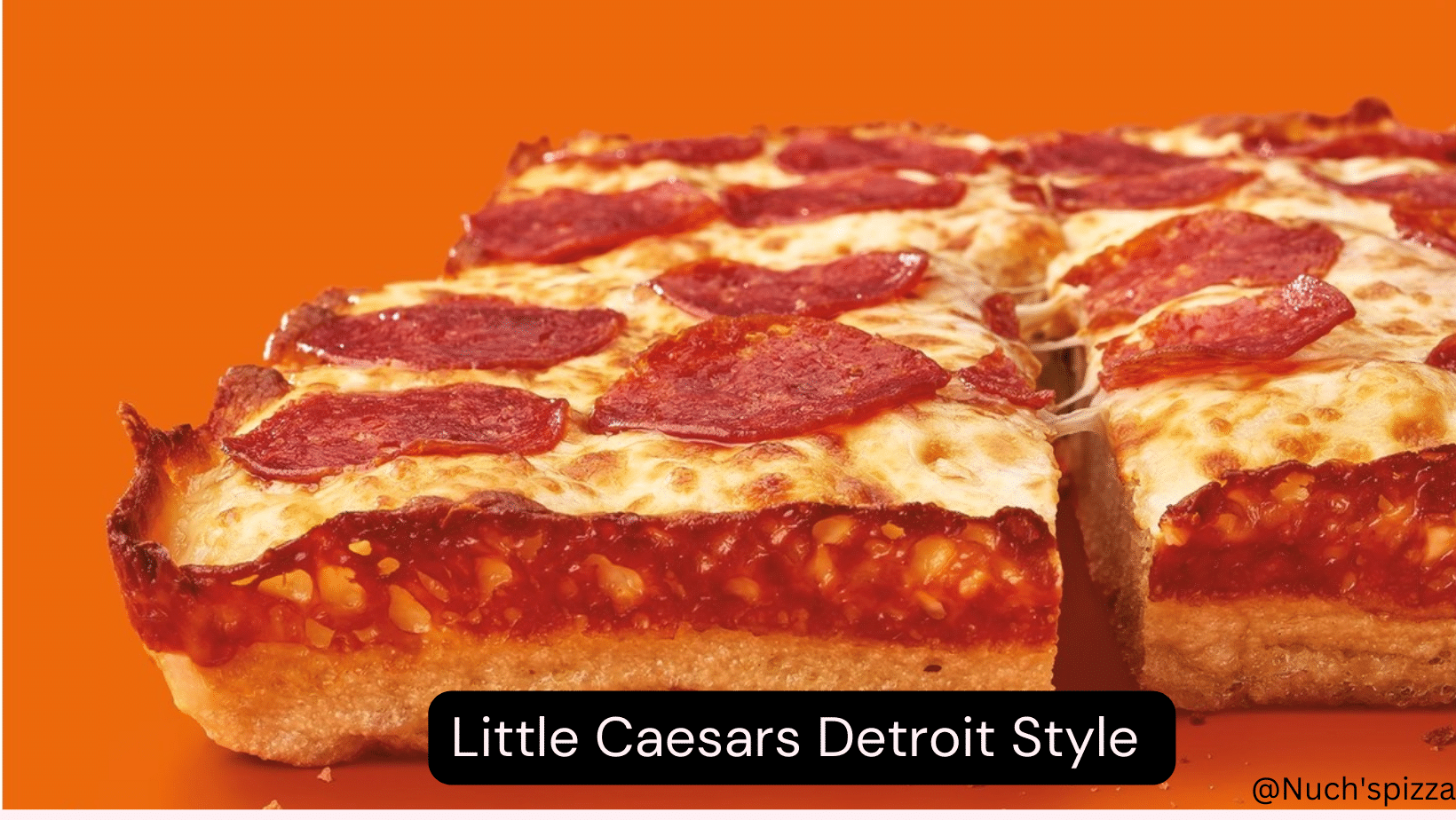 Pepperoni topping for Little Caesars Detroit style 