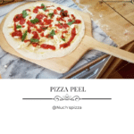 Wooden pizza peel